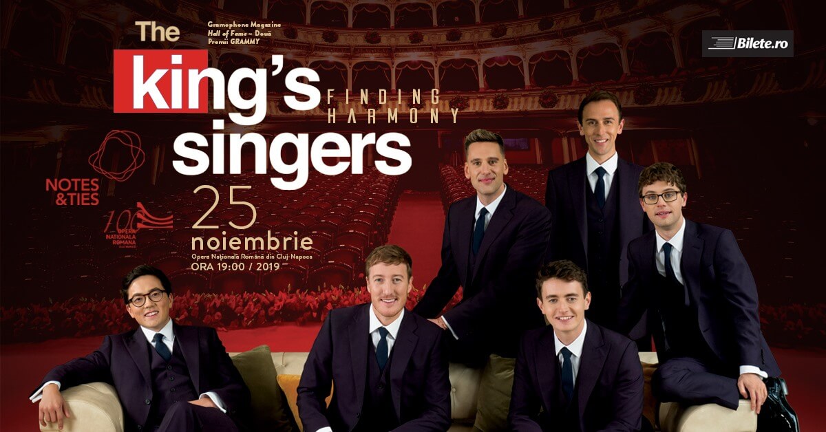 THE KING’S SINGERS prezintă FINDING HARMONY, în concert extraordinar la Opera Națională Română din Cluj-Napoca