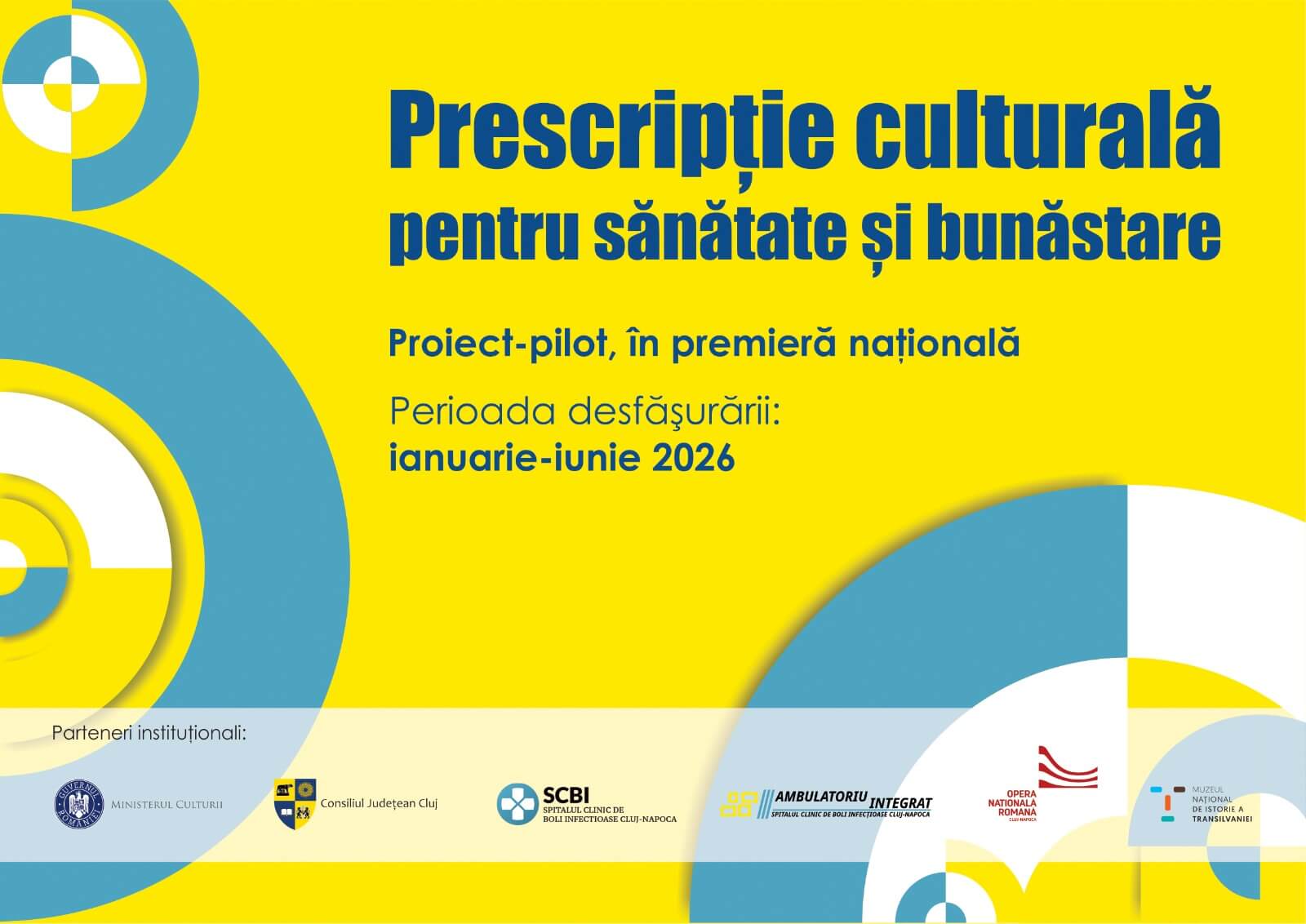 Comunicat de presă 20.01.2026: PROIECTUL PILOT – „Prescripție culturală pentru sănătate și bunăstare”